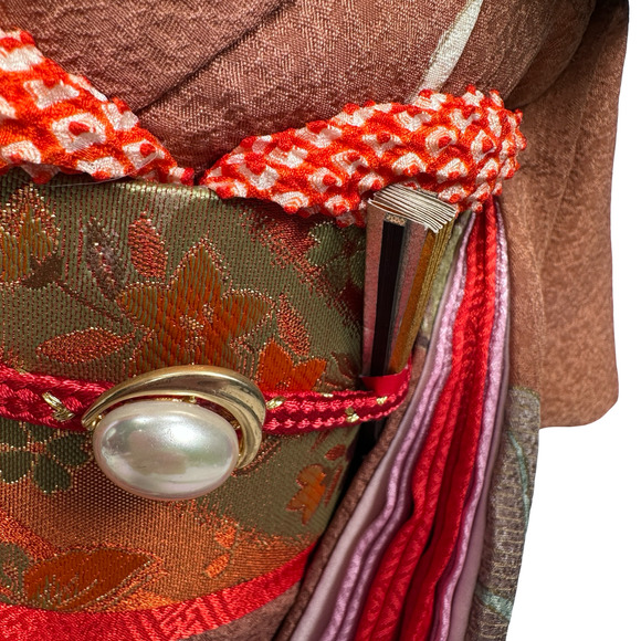 Vintage Japanese Traditional Ichimatsu Doll 16" Standing Kimono Bisque Porcelain - Picture 7 of 13